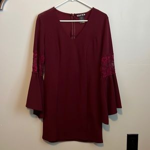 Burgundy dress
